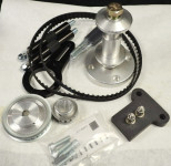 4 BOLT 945 FORD SB-BB FUEL PUMP BELT DRIVE  WITH A  AEROMOTIVE FUEL PUMP